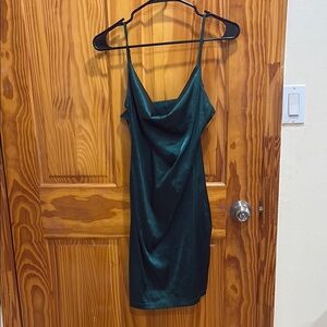 Elegant Green Slip Dress